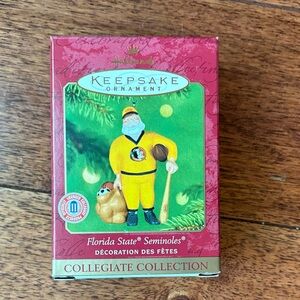 Hallmark Florida State Seminoles Keepsake Ornament - Red and Green